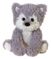 Fiesta Toys Scruffy Wolf 10'' Inches Fuzzy Folk Sitting My Plush Pet Pillow Folk