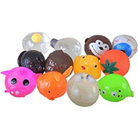 SET OF 100 PIECES SPLAT BALLS SQUEEZE ASSORTMENT MIX SQUISHY TOYS STRESS RELIEF