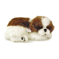 PERFECT PETZZZ SHIH TZU PLUSH PUPPY BREATHING HUGGABLE ANIMAL DOG REAL PET SOFT