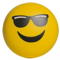 SUNGLASSES EMOTICON SPLAT BALL (STRESS BALL, SQUEEZE BALL)