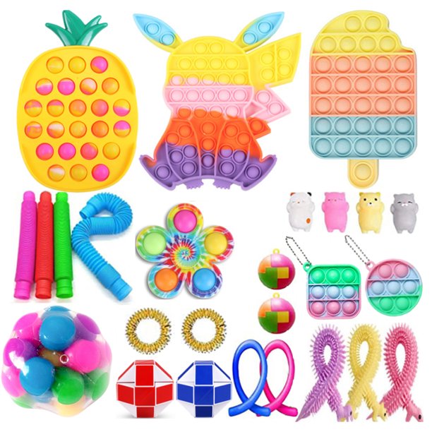 Set Of 20 Pop Bubble Fidget Toys