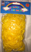 METALLIC YELLOW 600 Pcs Bag DIY LOOM RUBBER BAND REFILLS