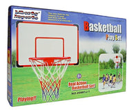Indoor/Outdoor XL Big Basketball Hoop Set - 27" x 18" Backboard + 15" Rim Sports