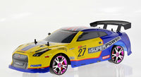 Drift Car Blue/Yellow 757-4WD RC 1:10 2WD-20Mph High Speed Racing Power Race Toy