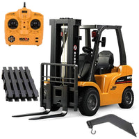HuiNa Toys 1577 8 Channel 1/10 RC 2.4GA Metal Forklift Truck Crane RC Charging