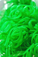 GREEN 600 Pcs Bag DIY LOOM RUBBER BAND REFILLS