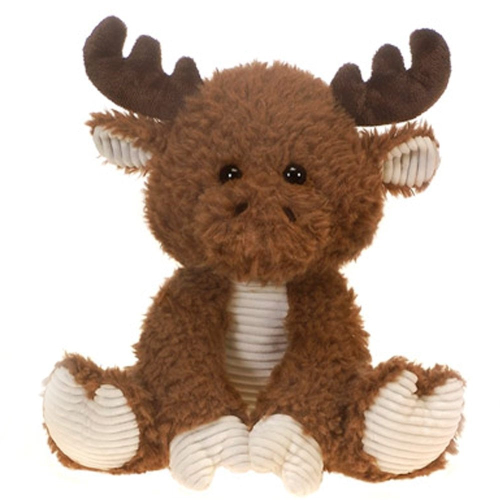 Fiesta Toys Scruffy Moose 10'' Reindeer Fuzzy Sitting My Plush Pet Pillow Animal
