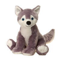 Fuzzy Folk Sitting Wolf Bean Bag 22.5'' FIESTA PLUSH TOYS