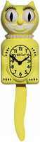 Classic Vintage Retro Kit-Cat Klock 15 1/2" Majestic Yellow Lady Clock Roll Eye